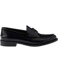 Prada - Ruched Slip-On Loafers - Lyst
