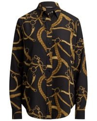 Ralph Lauren - Lauren Belt-Print Buttoned Shirt - Lyst