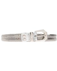 Versace - Logo-Engraved Buckle Belt - Lyst