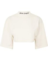 Palm Angels - Cotton Crop Top - Lyst