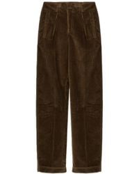 Etro - Pleated Corduroy-Texture Trousers - Lyst