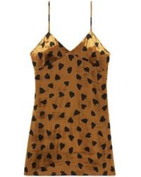 Saint Laurent - V-Neck Sleeveless Dress - Lyst