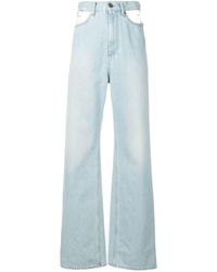 Maison Margiela - High-Waisted Wide-Leg Jeans - Lyst