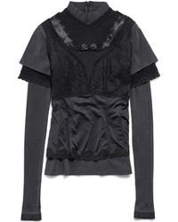 Balenciaga - Layered Long-Sleeved Top - Lyst