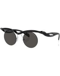 Prada - Eyewear Round Frame Sunglasses - Lyst