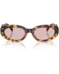 Miu Miu - Eyewear Oval-Frame Sunglasses - Lyst