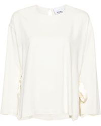 Erika Cavallini Semi Couture - Wide Open-Sleeves Blouse - Lyst
