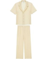 Saint Laurent - Two-Piece Short-Sleeved Pajama Set - Lyst