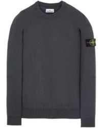 Stone Island - Compass-Motif Cotton-Blend Sweatshirt - Lyst