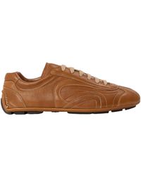 Prada - Leather Low-Top Trainers - Lyst