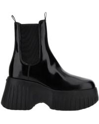 Hogan - Platform Slip-On Loafers - Lyst