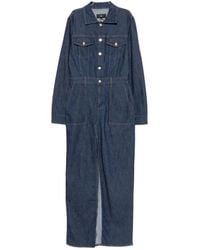 7 For All Mankind - Long-Sleeve Denim Dress - Lyst