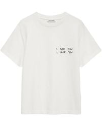 Anine Bing - Shelley Short-Sleeve T-Shirt - Lyst