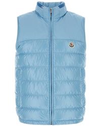 Moncler - Logo Patch Zip-Up Vest - Lyst