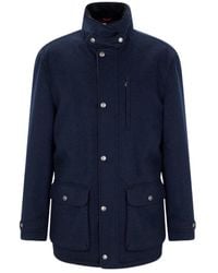 Brunello Cucinelli - High-Necked Long-Sleeved Cotton Coat - Lyst