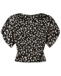 Isabel Marant - Floral Short Sleeve Top - Lyst