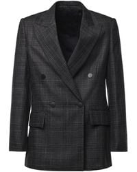 Dondup - Double-Breasted Long-Sleeve Blazer - Lyst