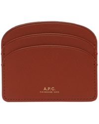 A.P.C. - Demi-Lune Leather Cardholder - Lyst