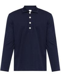 Eleventy - Long Sleeve Polo Shirt - Lyst