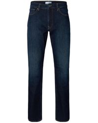 SELECTED - 196 Flex Straight Fit Jeans - Lyst