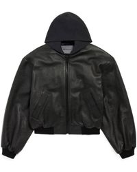 Balenciaga - Patched Hooded Jacket - Lyst