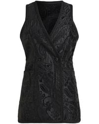 Etro - Reversible Sleeveless Waistcoat - Lyst