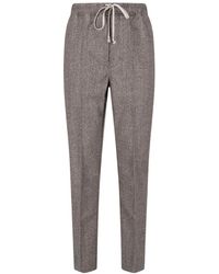 Rick Owens - Drawstring Slim-Leg Trousers - Lyst