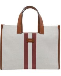 Bally - Stripe Easy Tote Bag - Lyst
