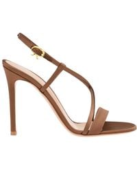 Gianvito Rossi - Slingback Cross-Strap Sandals - Lyst