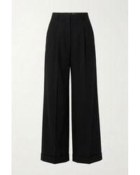 Gucci - High Waist Wide Leg Trousers - Lyst