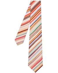 Paul Smith - Striped Printed Tie - Lyst