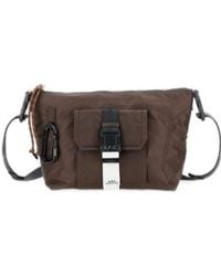 A.P.C. - Buckle Detailed Zip-Up Messenger Bag - Lyst