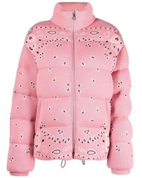 Alanui - Bandana-Printed Zipped Puffer Jacket - Lyst