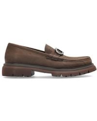 Ferragamo - Gancini-Buckle Loafers - Lyst