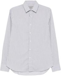 Canali - Striped Long-Sleeve Shirt - Lyst