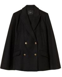 Twinset - Wool-Blend Double-Breasted Coat - Lyst