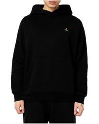 Vivienne Westwood - Cotton Embroidered Orb Hoodie - Lyst