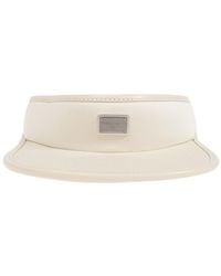 Dolce & Gabbana - Logo Plaque Gabardine Visor - Lyst