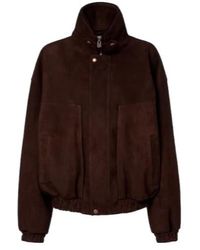Magda Butrym - Long-Sleeved Leather Jacket - Lyst