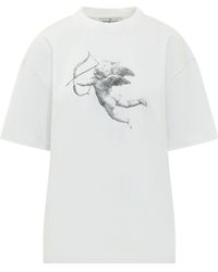 Fiorucci - Cherub Print Relaxed T-Shirt - Lyst