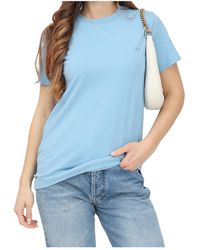 Pinko - Logo Embroidered Crewneck T-Shirt - Lyst