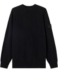 Stone Island - Regular-Fit Crewneck Jumper With Raglan Sleeves - Lyst