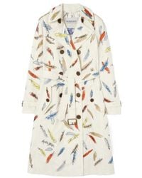Burberry - Long Embroidered Tropical Gabardine Foxfield Trench Coat - Lyst