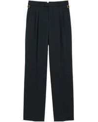 Ami Paris - Pleated Wide Leg Trousers - Lyst