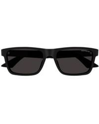 Montblanc - Eyewear Rectangular Frame Sunglasses - Lyst