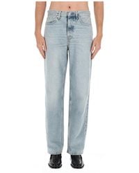 Haikure - Logo Patch Straight-Leg Jeans - Lyst