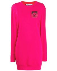 Moschino - Logo Patch Dress - Lyst