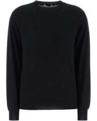 Prada - Long-Sleeved Crewneck Jumper - Lyst