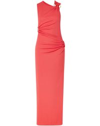 Christopher Esber - Callisto Trinity Embellished Ruched Ribbed-Jersey Maxi Dress - Lyst