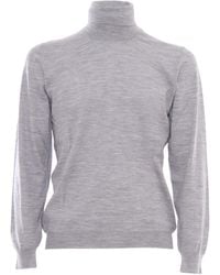 Fedeli - Turtleneck Knitted Jumper - Lyst